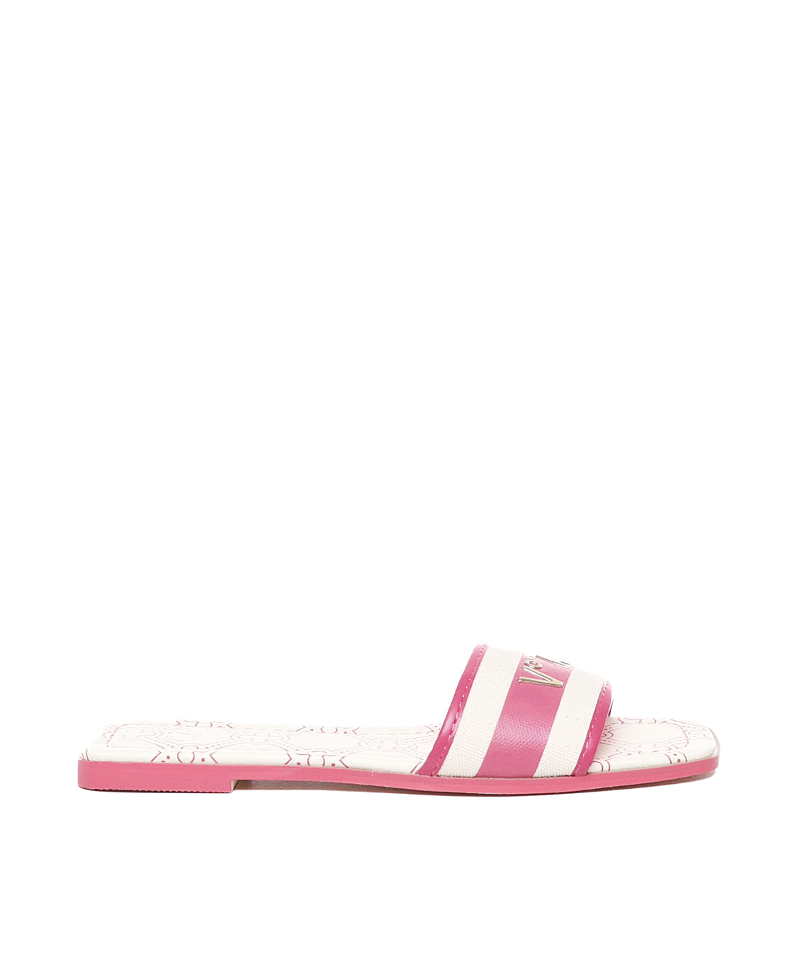 Sandali flat spirit in cuoio 73SC7U201CAN SPIRIT FLATBEIGE/FUXIA V° 73 