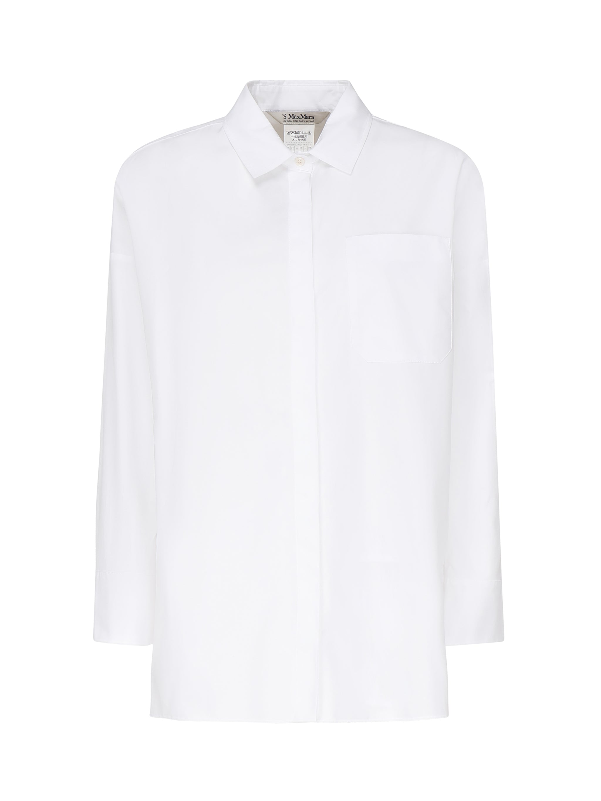 Camicia dritta in popeline 2519191013600 001 'S MAX MARA 