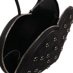 Borsa Le Cœur in pelle di capra scamosciata con strass AA1P003CA286 999 ALAIA 