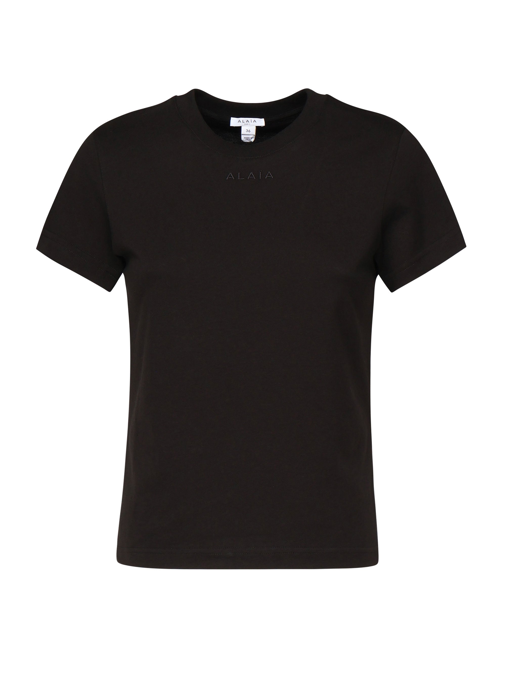 T-shirt in cotone AA9H0431J0105 995 ALAIA 