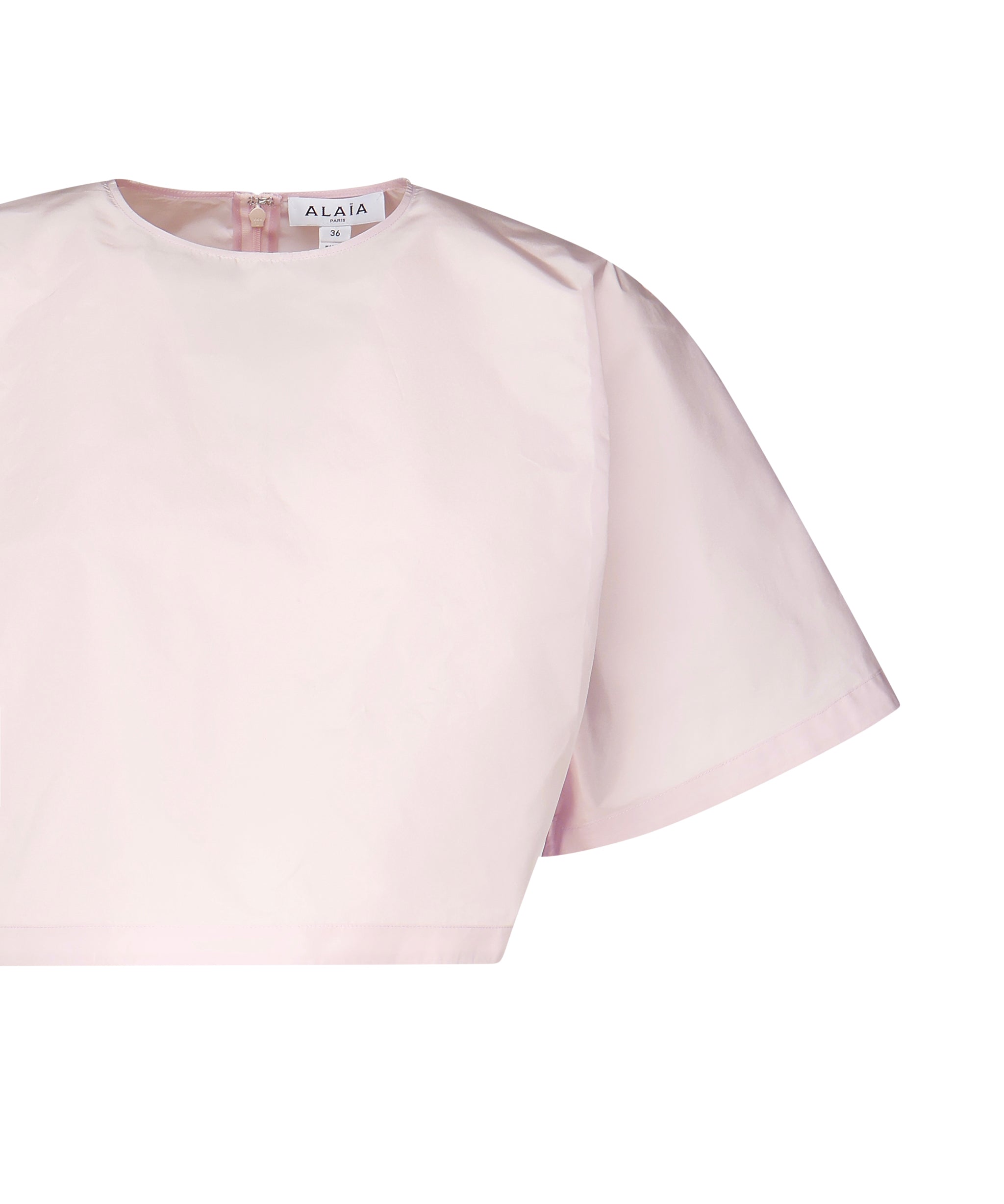 T-shirt in taffetà AA9H1193W039A 416 ALAIA 