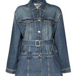 Giacca in denim con baschina<BR/> AA9V0422T536A 525 ALAIA 