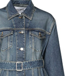 Giacca in denim con baschina<BR/> AA9V0422T536A 525 ALAIA 