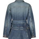 Giacca in denim con baschina<BR/> AA9V0422T536A 525 ALAIA 