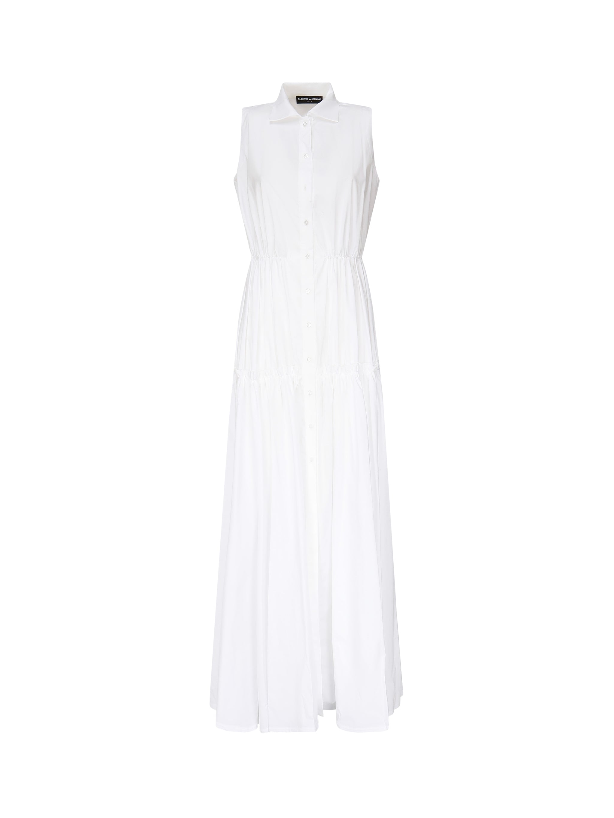 Vestito chemisier Lily in cotone AUS5LILYW WHITE ALBERTO AUDENINO 