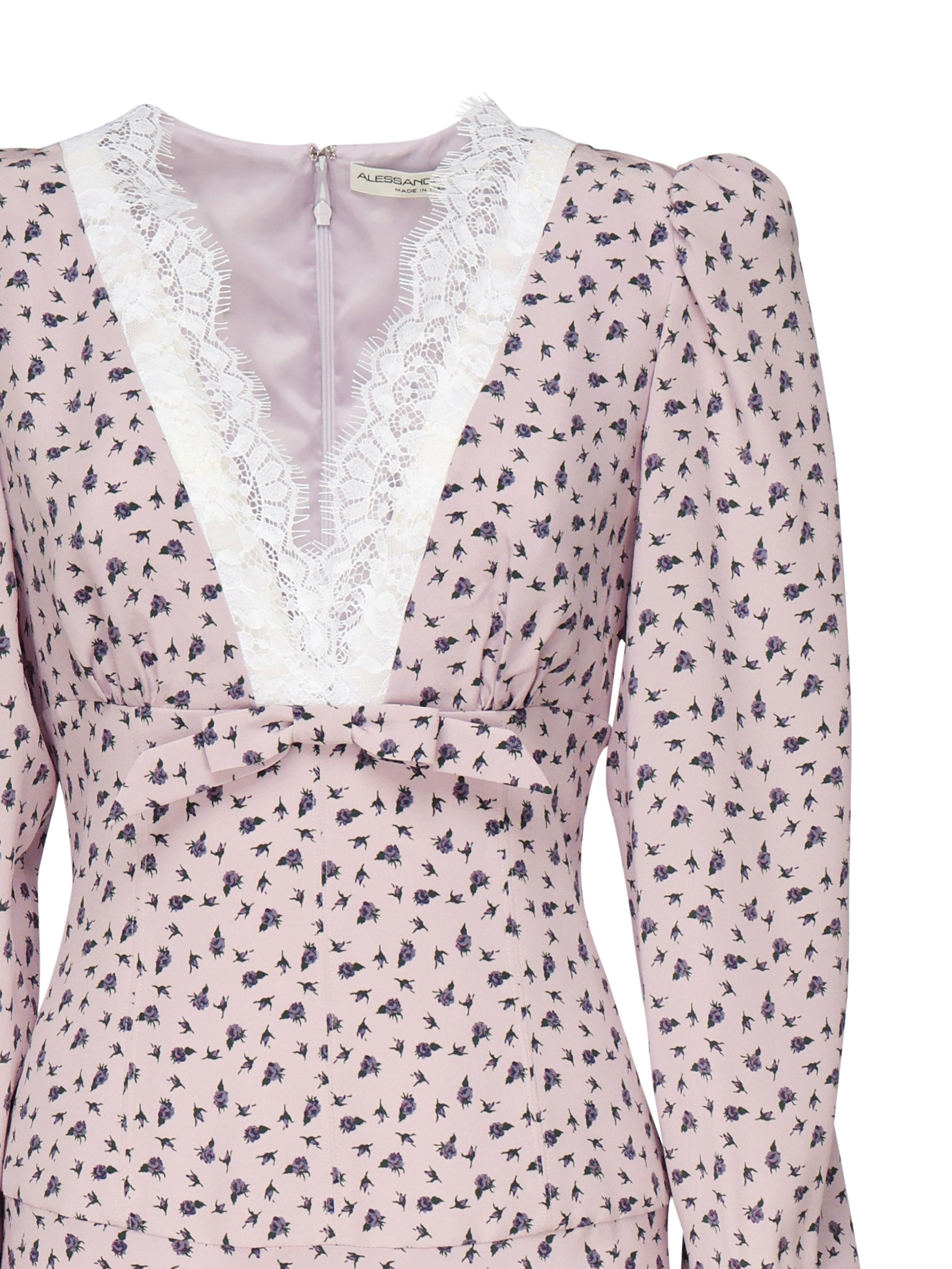 Abito con stampa rose FABX3985F4464 1911 ALESSANDRA RICH 