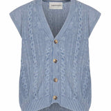 Gilet in cotone<BR/> B9D0038 86M AMARANTO 