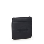 Borsa a tracolla piatta nera in similpelle XM000155 AF11931UB101 ARMANI EXCHANGE 
