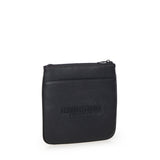Borsa a tracolla piatta nera in similpelle XM000155 AF11931UB101 ARMANI EXCHANGE 
