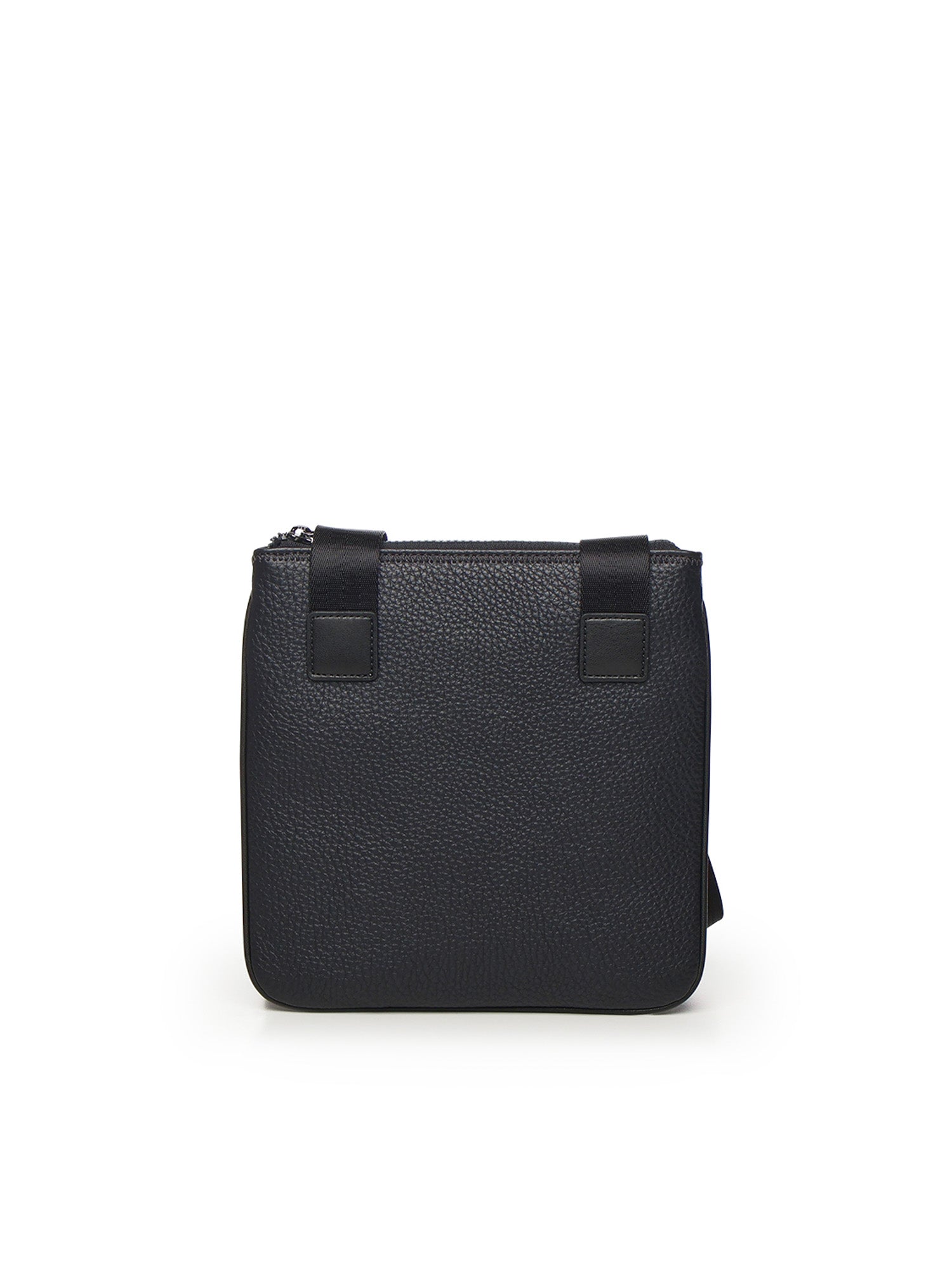Borsa a tracolla piatta nera in similpelle XM000155 AF11931UB101 ARMANI EXCHANGE 