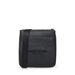 Borsa a tracolla piatta nera in similpelle XM000155 AF11931UB101 ARMANI EXCHANGE 
