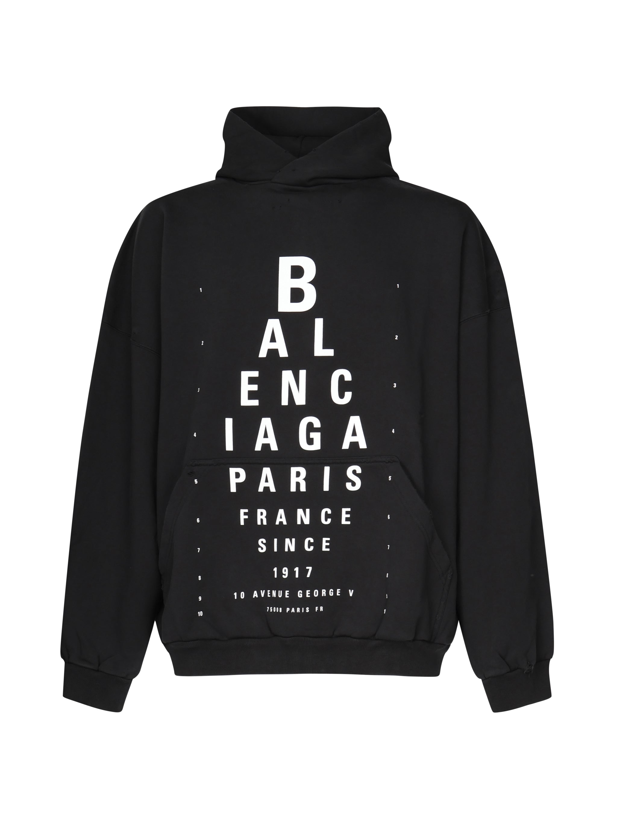 Felpa Optical oversize 803265 TRVU79034 BALENCIAGA 