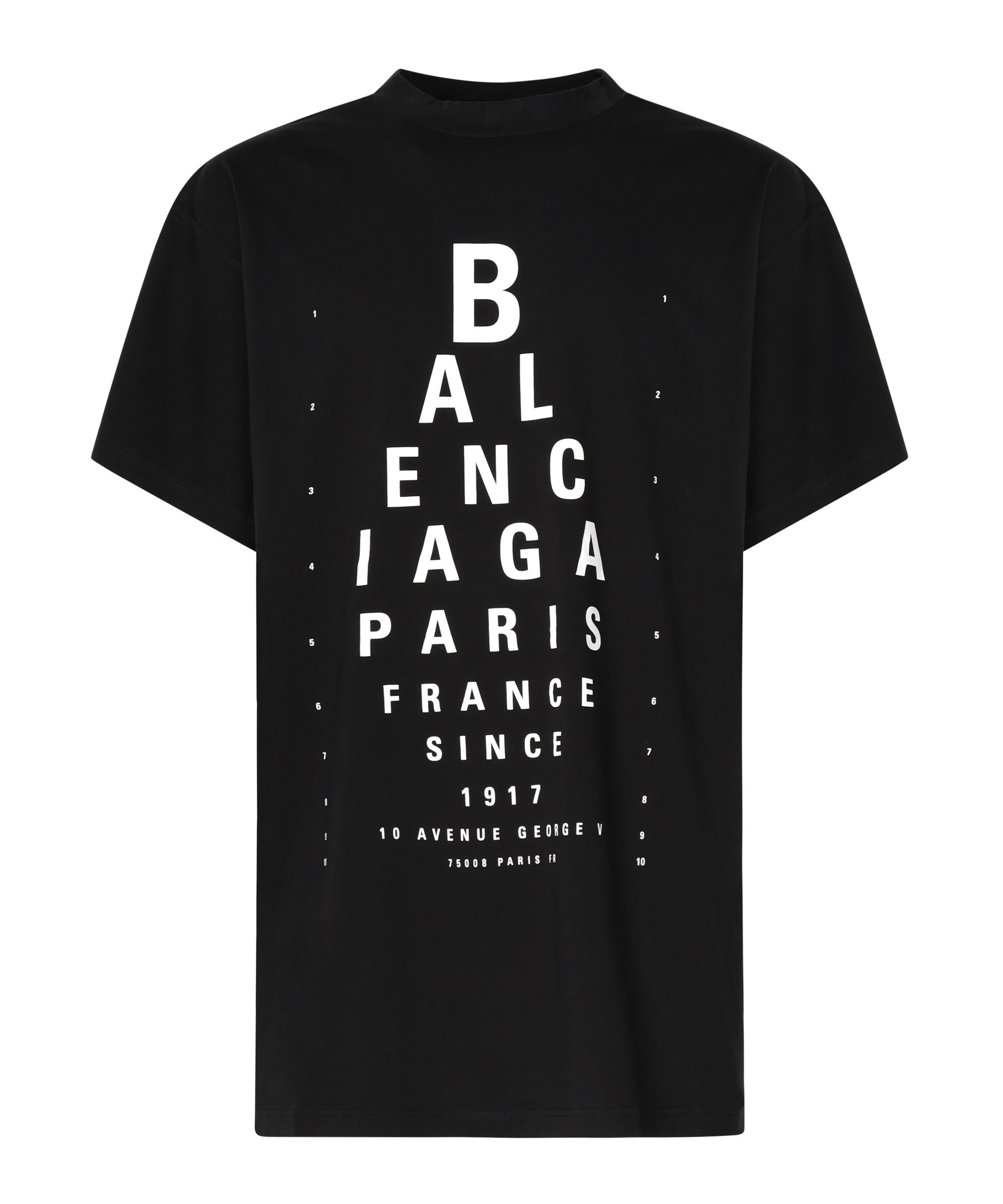 T-shirt Optical oversize 811688 TRVU69034 BALENCIAGA 