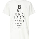 T-shirt Optical oversize 811688 TRVU69081 BALENCIAGA 