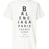 T-shirt Optical oversize 811688 TRVU69081 BALENCIAGA 