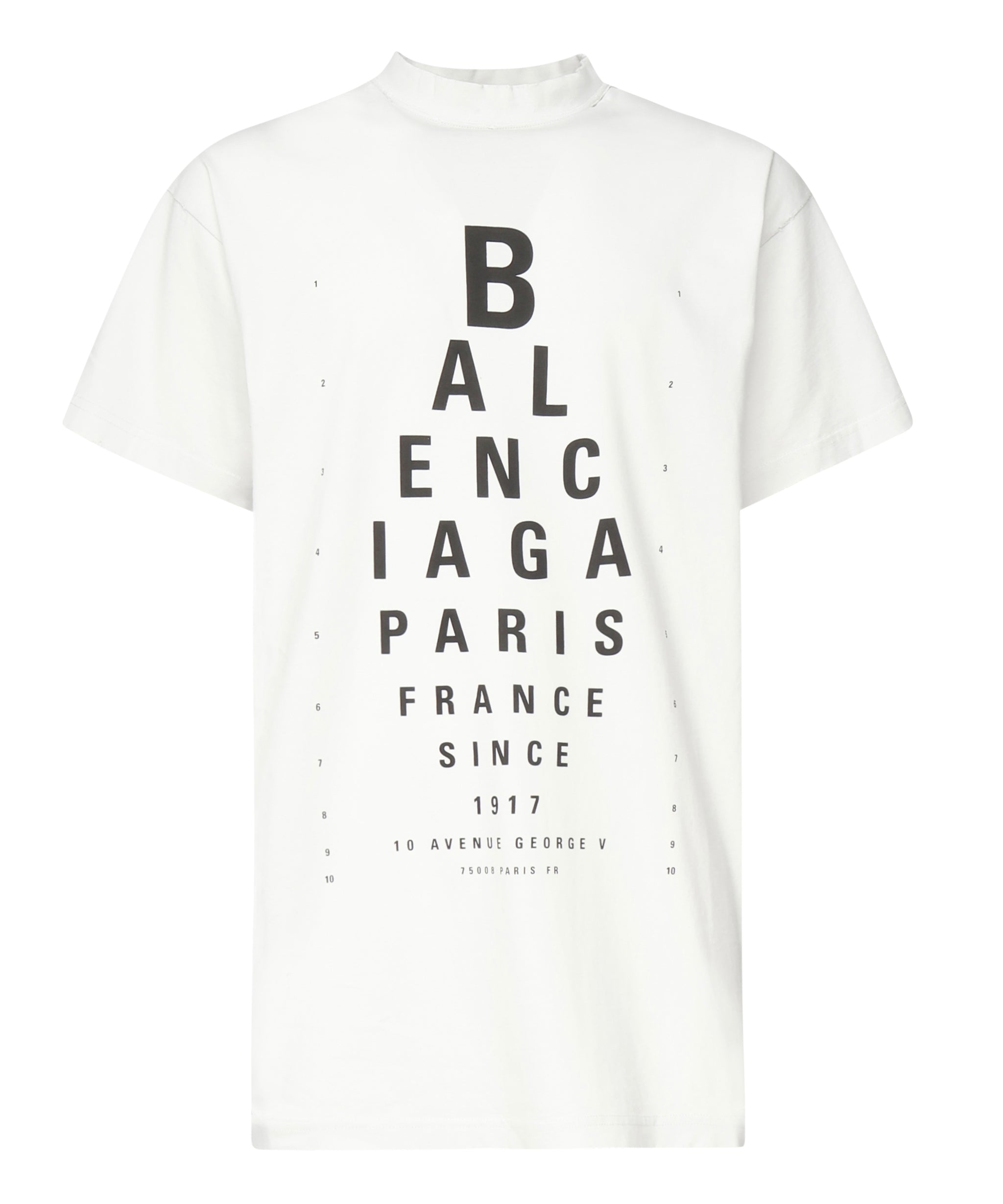 T-shirt Optical oversize 811688 TRVU69081 BALENCIAGA 