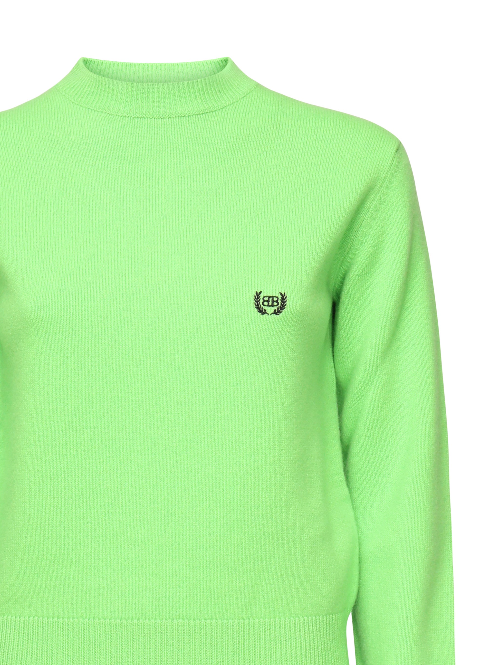 Maglione girocollo con logo 812107 T17143232 BALENCIAGA 