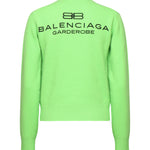 Maglione girocollo con logo 812107 T17143232 BALENCIAGA 