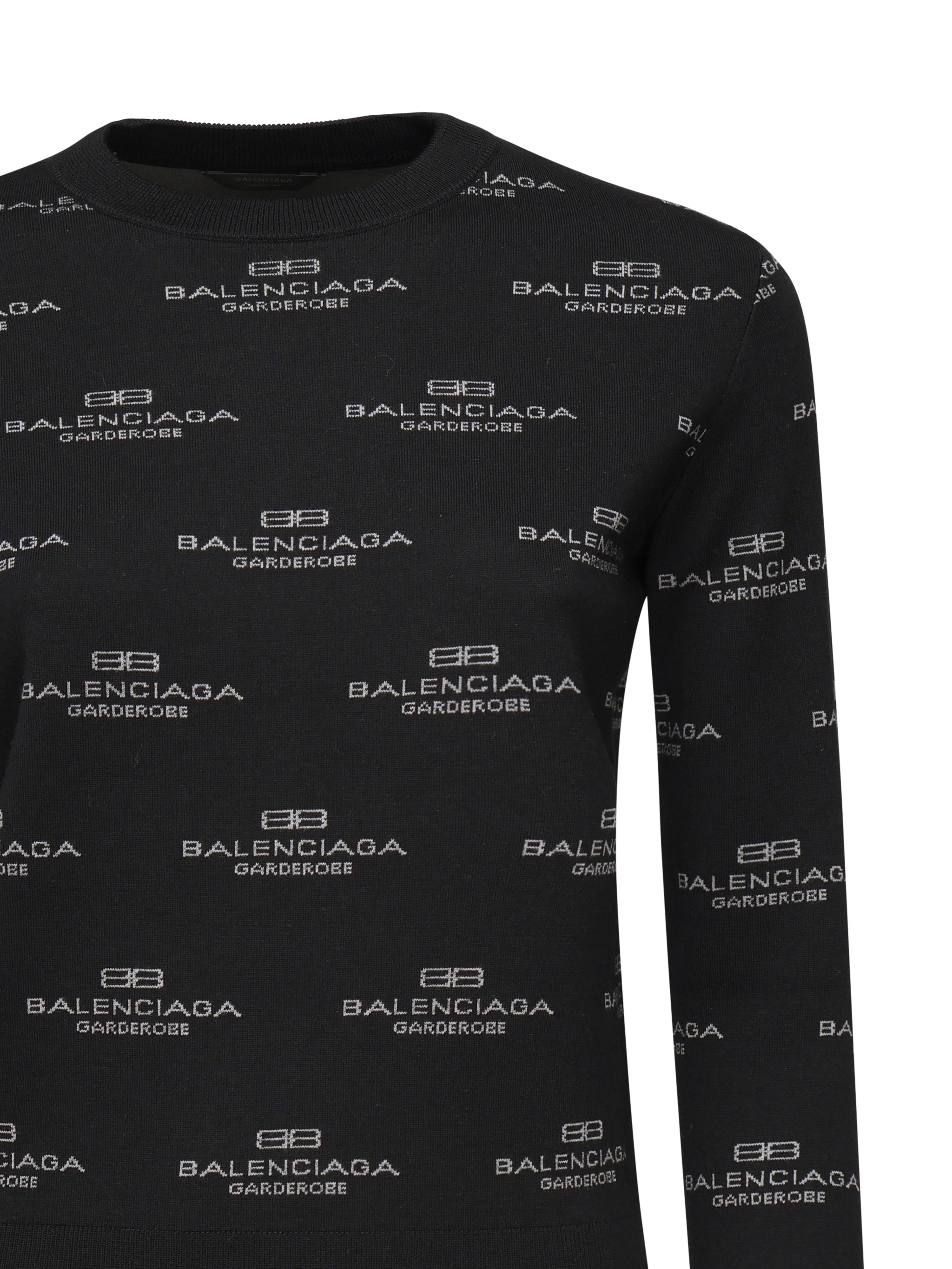 Maglione con logo all-over 812576 T17241269 BALENCIAGA 