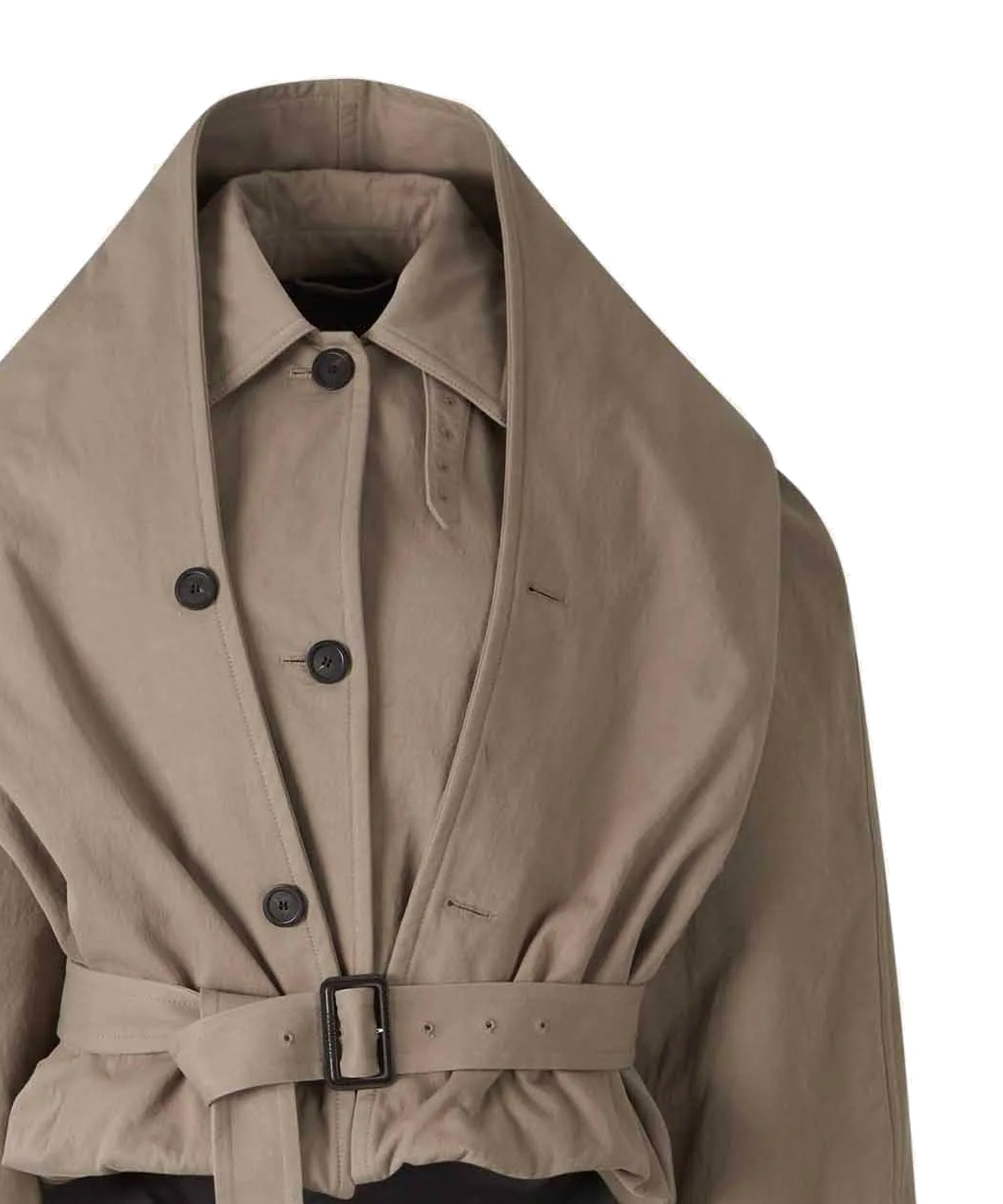 Trench con cappuccio rovesciato in twill di cotone 831516 TQP079966 BALENCIAGA 
