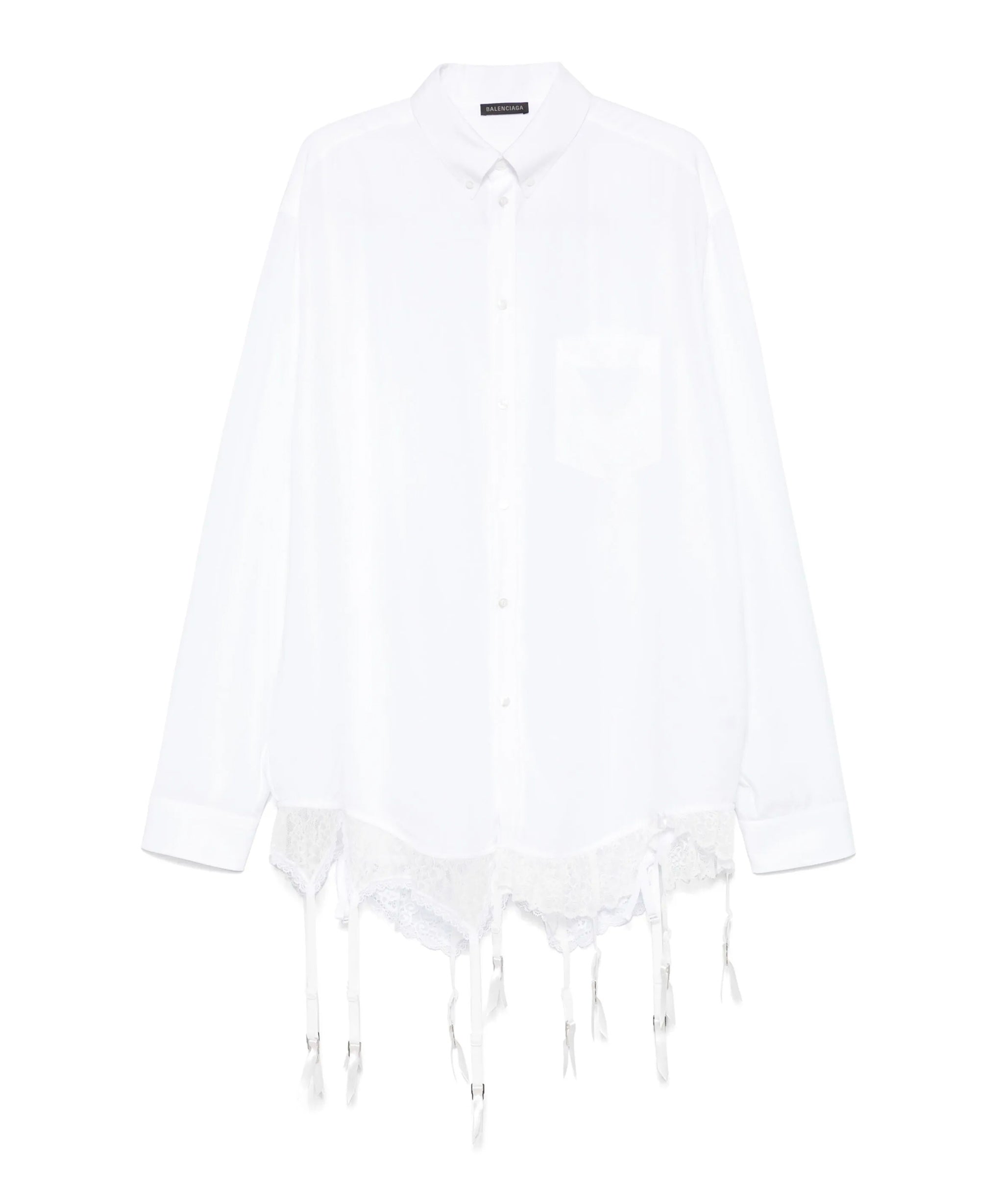 Camicia Lingerie in popeline di lyocell 831656 TRO379000 BALENCIAGA 