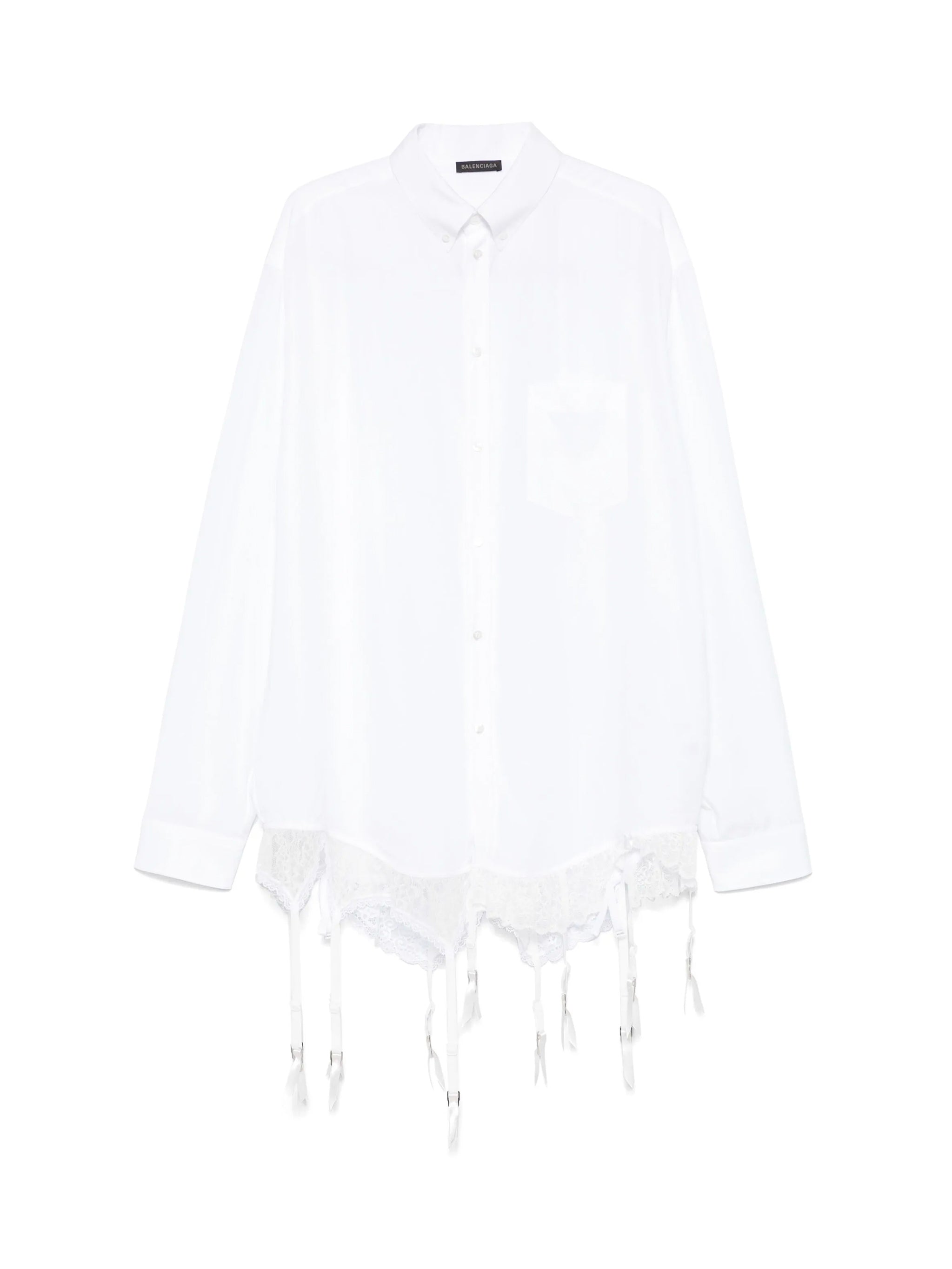 Camicia Lingerie in popeline di lyocell 831656 TRO379000 BALENCIAGA 