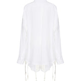 Camicia Lingerie in popeline di lyocell 831656 TRO379000 BALENCIAGA 