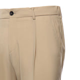 Pantaloni in gabardine di misto lana<BR/> RICCARDO CC REGULAR MTBEIGE BE ABLE 