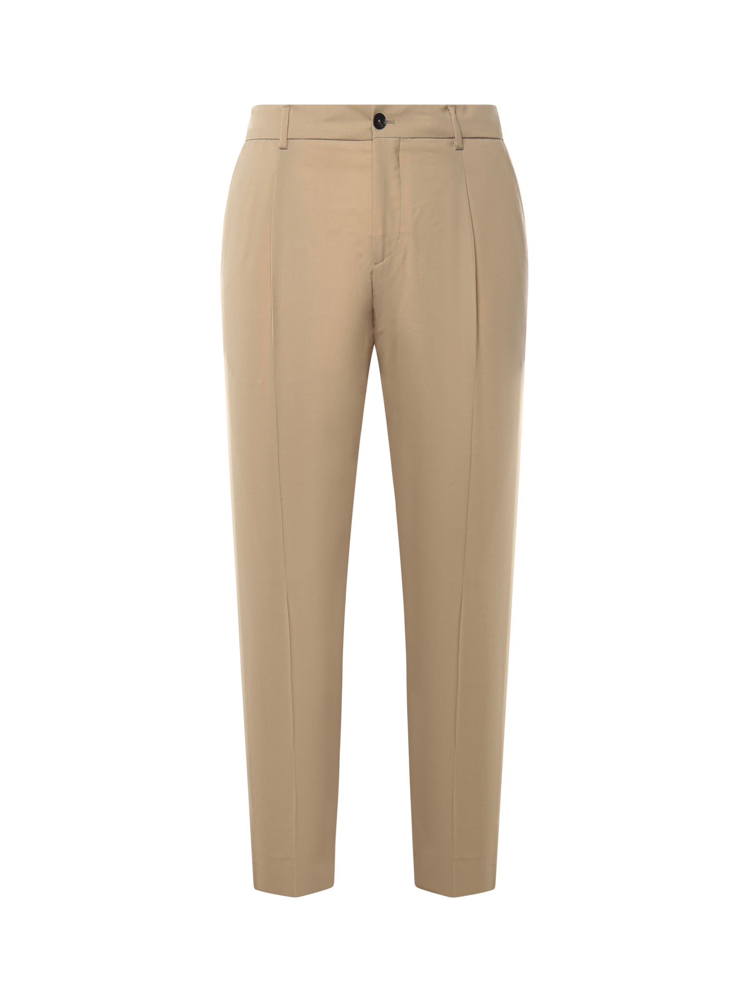Pantaloni in gabardine di misto lana<BR/> RICCARDO CC REGULAR MTBEIGE BE ABLE 