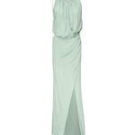 Abito lungo in jersey con drappeggio 2A578A N0400 BLUMARINE 