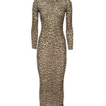 Abito midi con stampa leopard 2A582A M8159 BLUMARINE 