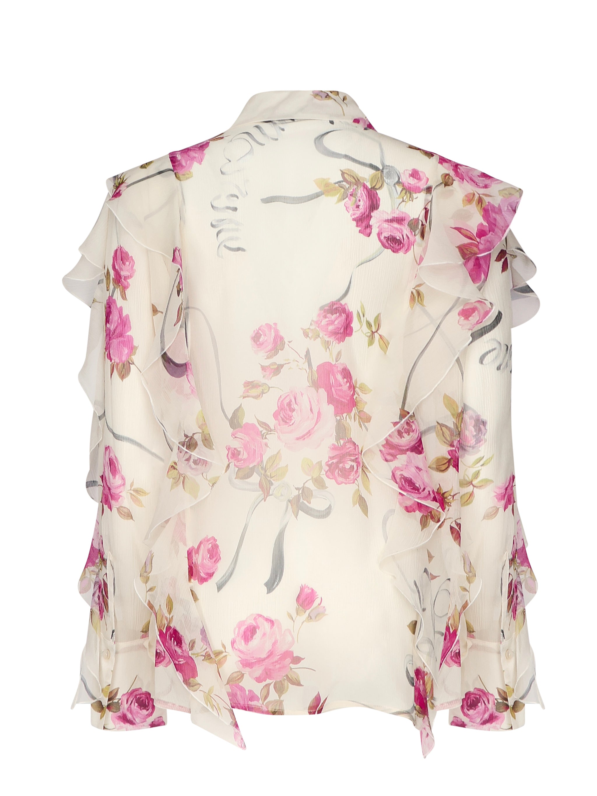 Camicia con volant 2C351A F7141 BLUMARINE 
