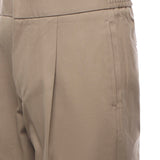 Pantaloni in cotone con pinces PT005V2 BEI BONSAI 
