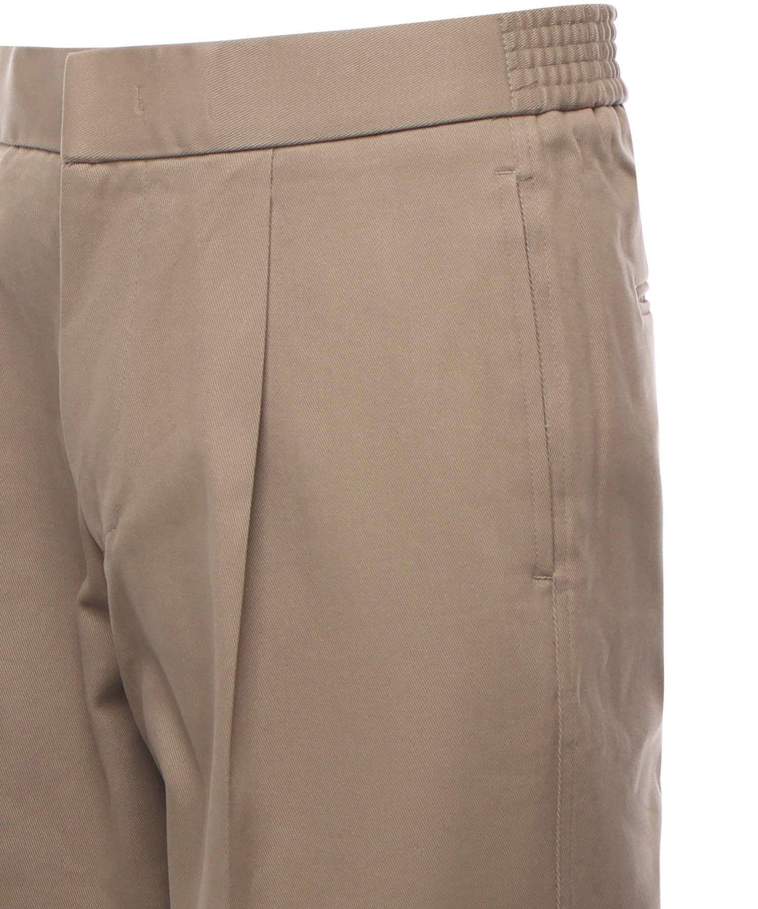 Pantaloni in cotone con pinces PT005V2 BEI BONSAI 