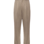 Pantaloni in cotone con pinces PT005V2 BEI BONSAI 