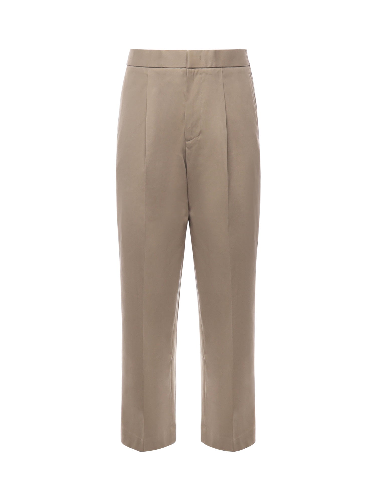 Pantaloni in cotone con pinces PT005V2 BEI BONSAI 