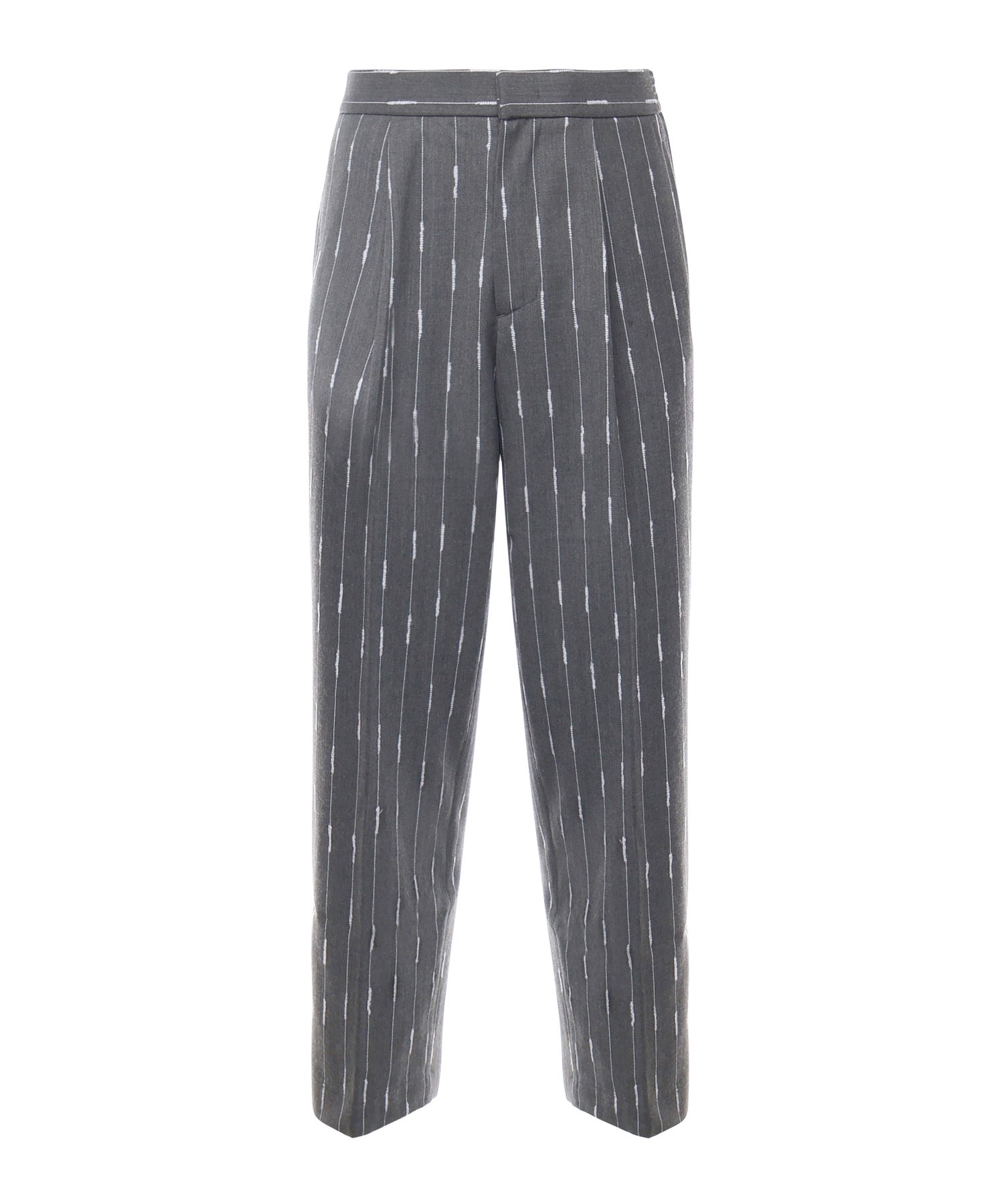 Pantaloni gessati con pinces PT005V3 GRY BONSAI 