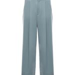 Pantaloni super loose con pinces PT016V1 BLU BONSAI 