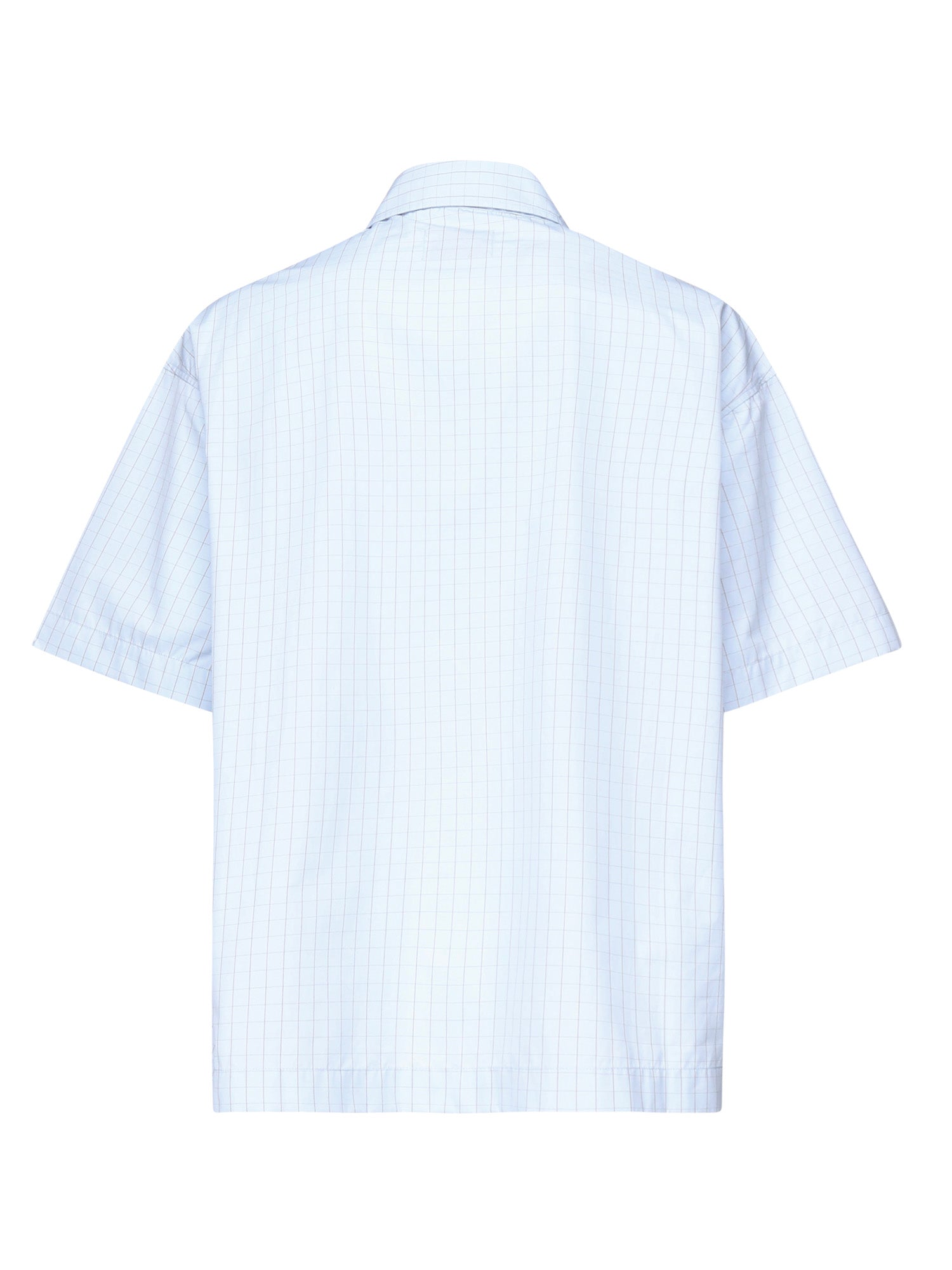 Camicia check in cotone SH002002 BLU BONSAI 