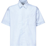 Camicia check in cotone SH002002 BLU BONSAI 