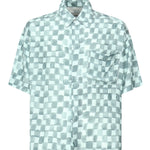 Camicia cropped Acquerello<BR/> SH002004 BLUCLR BONSAI 