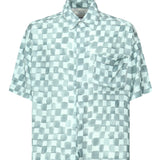 Camicia cropped Acquerello<BR/> SH002004 BLUCLR BONSAI 