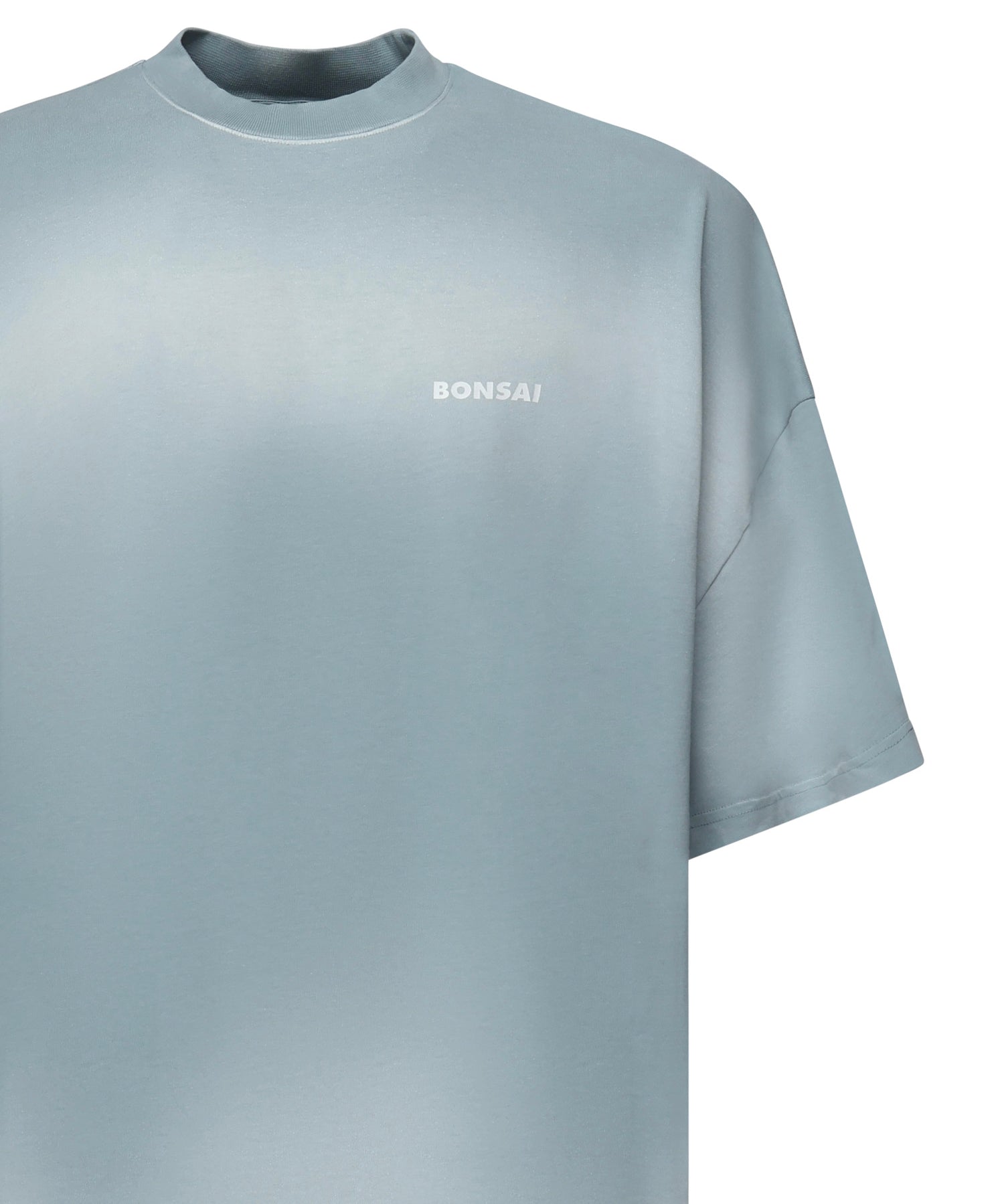 T-shirt spray con logo TS003001 BLUWHT BONSAI 