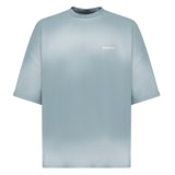 T-shirt spray con logo TS003001 BLUWHT BONSAI 