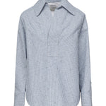 Camicia a righe in cotone e lino 819968 V5CW04028 BOTTEGA VENETA 