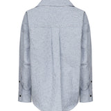 Camicia a righe in cotone e lino 819968 V5CW04028 BOTTEGA VENETA 