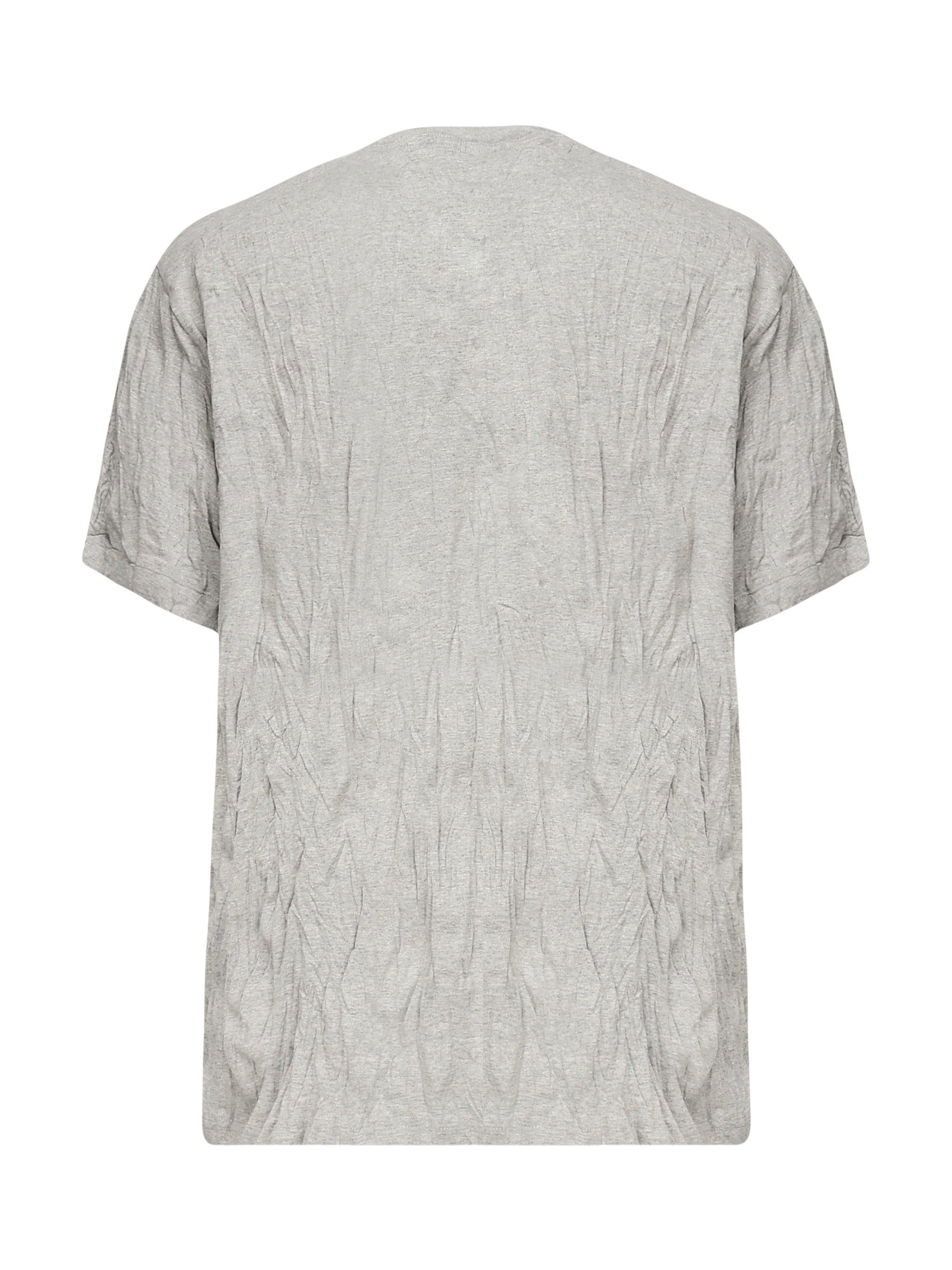 T-shirt in jersey di cotone froissé con stampa 833132 V5K501367 BOTTEGA VENETA 