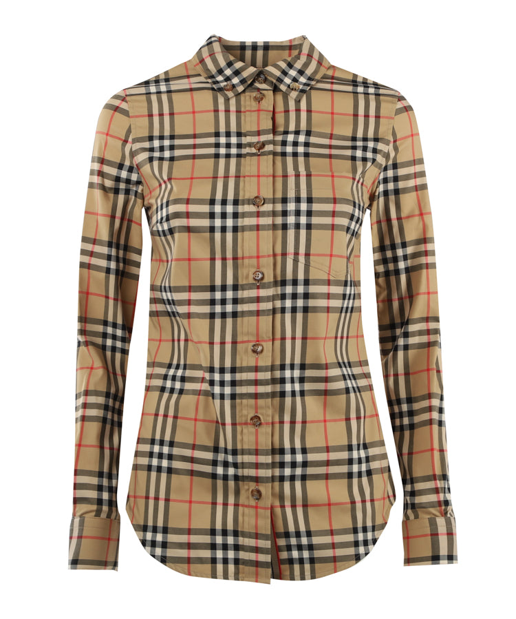 Camicia con motivo Vintage check 8022284 A7028 BURBERRY 