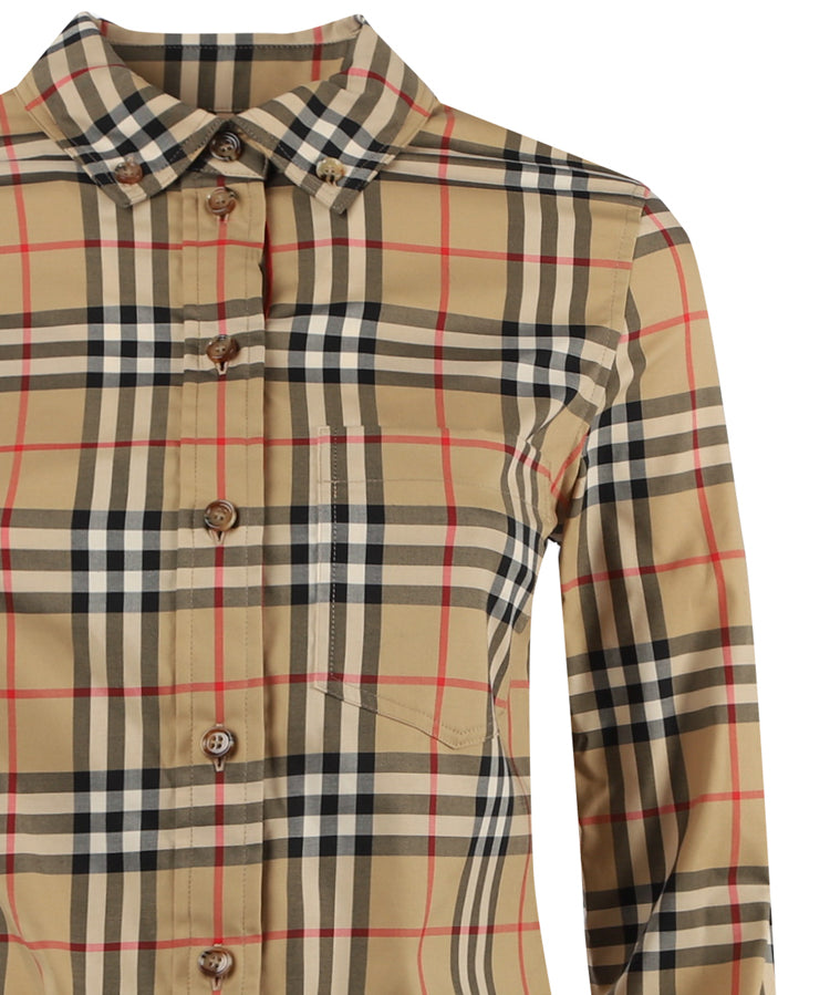 Camicia con motivo Vintage check 8022284 A7028 BURBERRY 