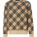 Maglioncino in cashmere check all-over 8098675 B9368 BURBERRY 
